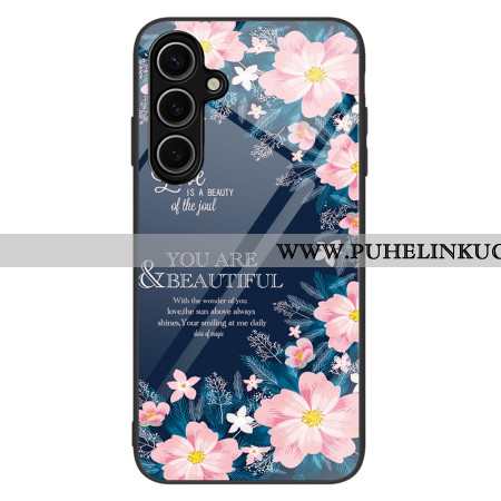 Puhelinkuoret Samsung Galaxy S25 5g Vaaleanpunaiset Kukat Karkaistu Lasi