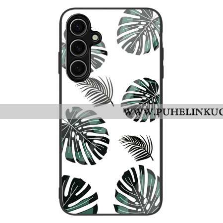 Kuori Samsung Galaxy S25 5g Lehtikuvio Karkaistu Lasi