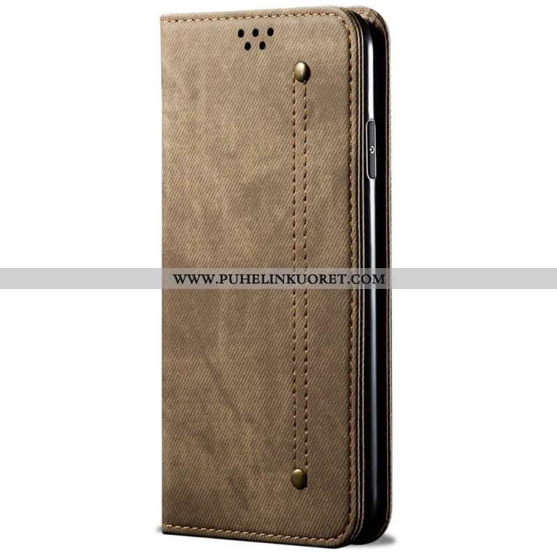 Nahkakotelo Samsung Galaxy S25 5g Farkkukangas