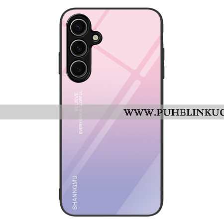 Kuori Samsung Galaxy S25 5g Vaaleanpunainen Ja Violetti Liukuvärjätty Karkaistu Lasi
