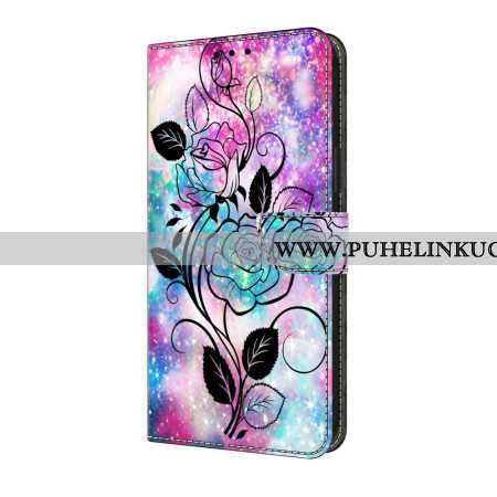 Kotelot Samsung Galaxy S25 Fe Piirretty Ruusu