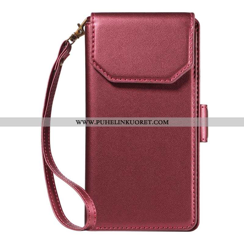 Kuoret Samsung Galaxy S25 Fe Korttikotelo Ja Rannehihna