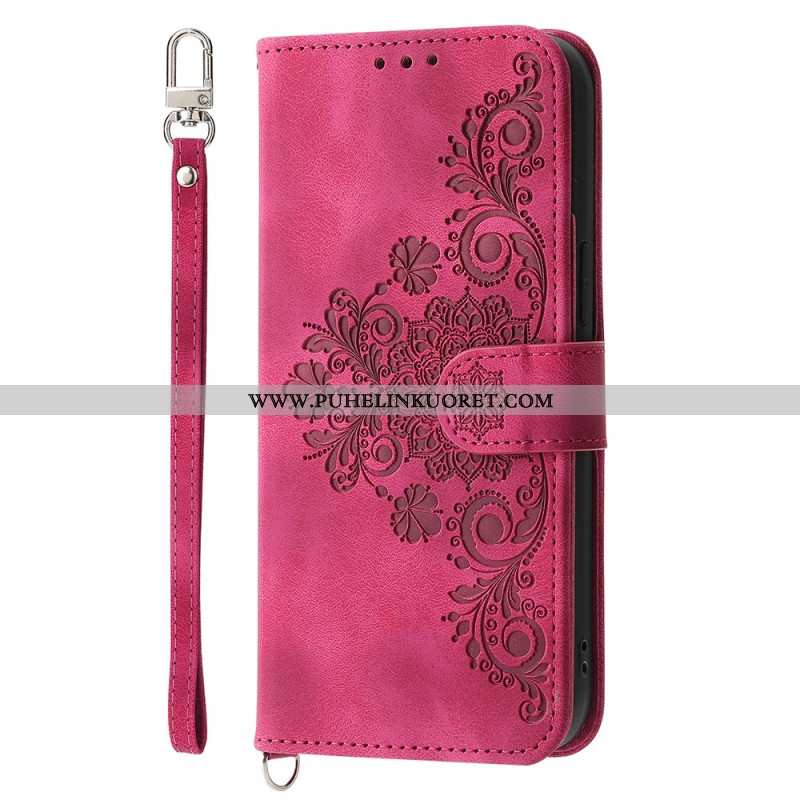 Kotelot Samsung Galaxy S25 Fe Pitsikuvio Hihnalla Ja Olkahihnalla