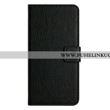 Nahkakotelo Samsung Galaxy S25 Fe Klassinen Musta