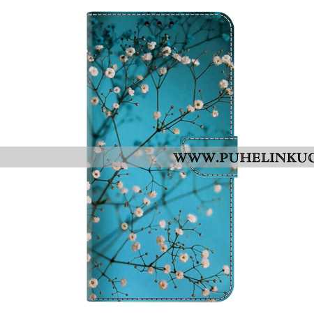 Nahkakotelo Samsung Galaxy S25 Plus 5g Kukkivia Oksia