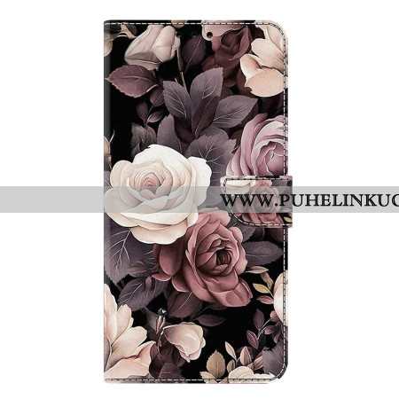 Nahkakotelo Samsung Galaxy S25 Plus 5g Ruusut