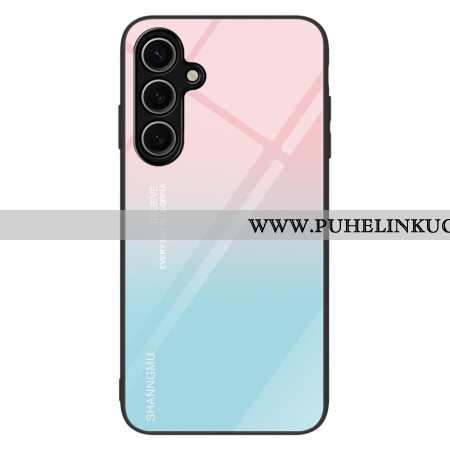 Kuori Samsung Galaxy S25 Plus 5g Karkaistua Lasia Vaaleanpunainen Ja Sininen Liukuvärjäys