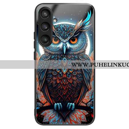 Case Samsung Galaxy S25 Plus 5g Puhelinkuoret Karkaistusta Lasista Valmistettu Värillinen Pöllö