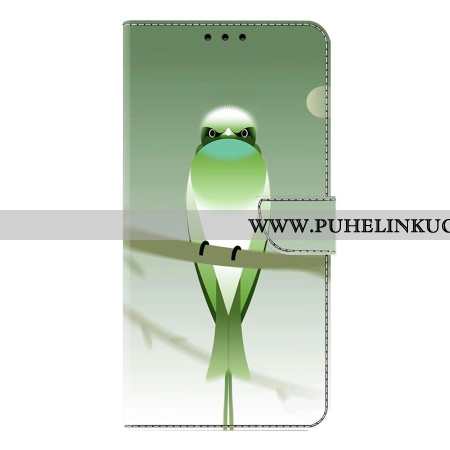 Nahkakotelo Samsung Galaxy S25 Plus 5g Vihreä Lintu