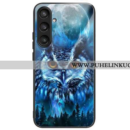 Kuori Samsung Galaxy S25 Plus 5g Karkaistusta Lasista Valmistettu Pöllö Kuu Suojakuori