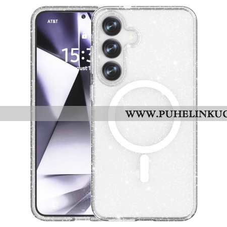 Case Samsung Galaxy S25 Plus 5g Puhelinkuoret Magsafe-yhteensopiva Kimaltava Takaosa