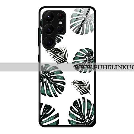 Kuori Samsung Galaxy S25 Ultra 5g Karkaistua Lasia Lehtikuvio