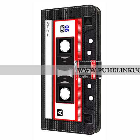 Nahkakotelo Samsung Galaxy S26 Plus Kasettinauhakuvio