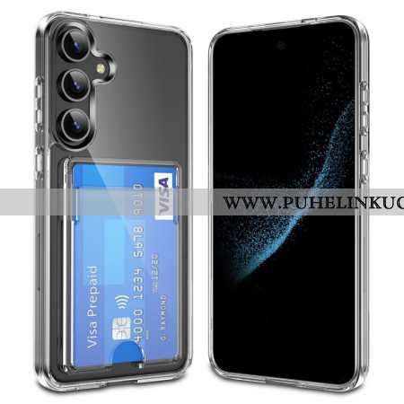 Kuori Samsung Galaxy S26 Plus Läpinäkyvä Korttikotelolla