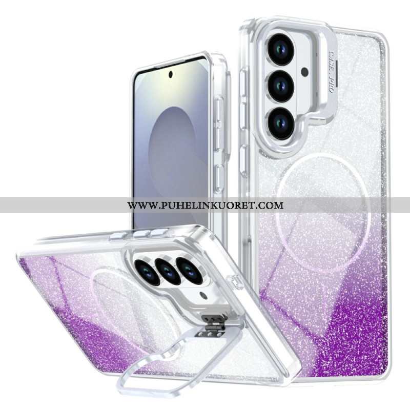 Kuori Samsung Galaxy S26 Plus Magneettinen Liukuvärjätty Kimalle Ja Tausta