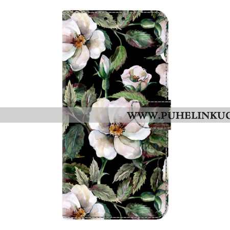 Kotelot Samsung Galaxy S26 Plus Puhelinkuoret Valkoinen Kukka-aihe