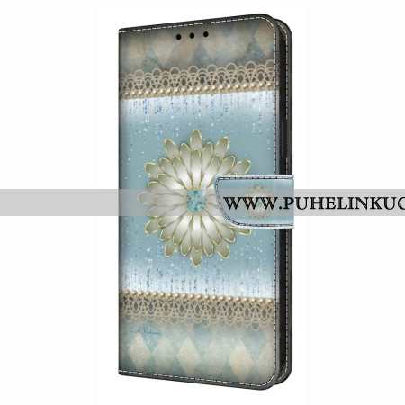 Kotelot Samsung Galaxy S26 Plus Sininen Timanttikukka