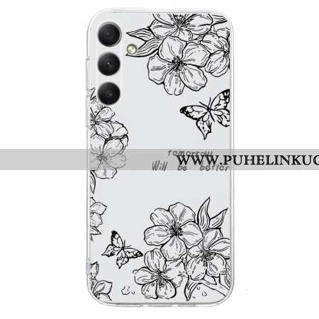 Kuori Samsung Galaxy S26 Musta Kukkakuvio