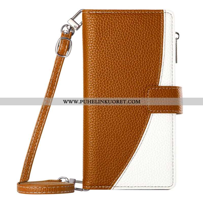 Kotelot Samsung Galaxy S26 Puhelinkuoret Kaksivärinen Lompakko Hihnoilla