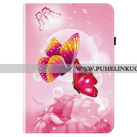 Kuoret Samsung Galaxy Tab S10 Fe Plus Puhelinkuoret Vaaleanpunaisia Perhosia