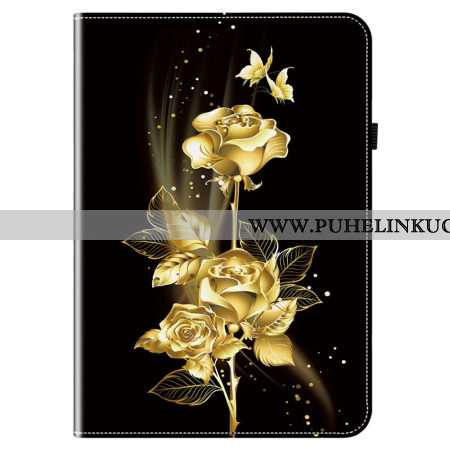 Kuori Samsung Galaxy Tab S10 Fe Plus Kultaiset Ruusut