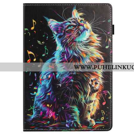 Kuoret Samsung Galaxy Tab S10 Fe Musikaalinen Kissa