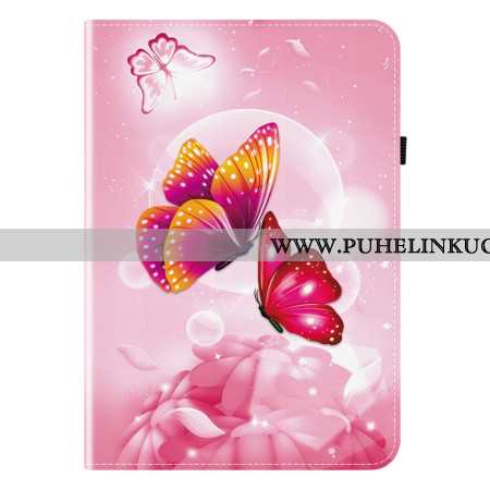 Kotelot Samsung Galaxy Tab S10 Plus Vaaleanpunainen Perhoskuvio