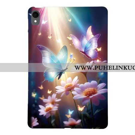 Kuori Samsung Galaxy Tab S11 Perhosia Valossa