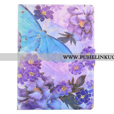 Kotelot Samsung Galaxy Tab S11 Pionit Ja Perhoset