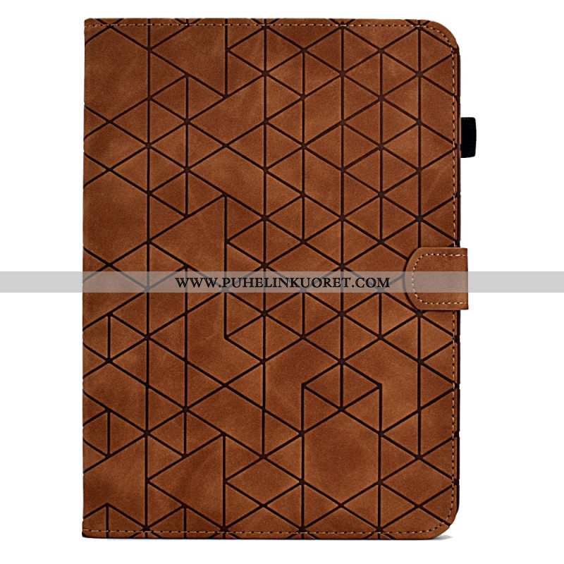 Kotelot Samsung Galaxy Tab S11 Mokkanahkaefekti Geometrinen Kuvio