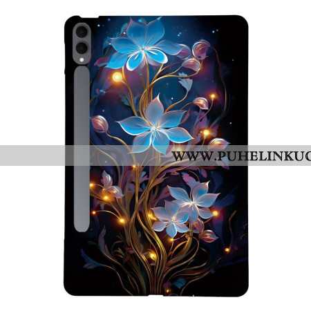 Puhelinkuoret Samsung Galaxy Tab S11 Ultra Sinisiä Kukkia