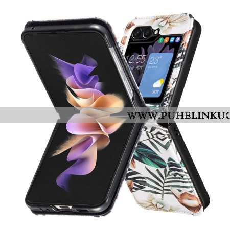 Kuori Samsung Galaxy Z Flip 7 Fe Lehtiä Ja Kukkia Suojakuori