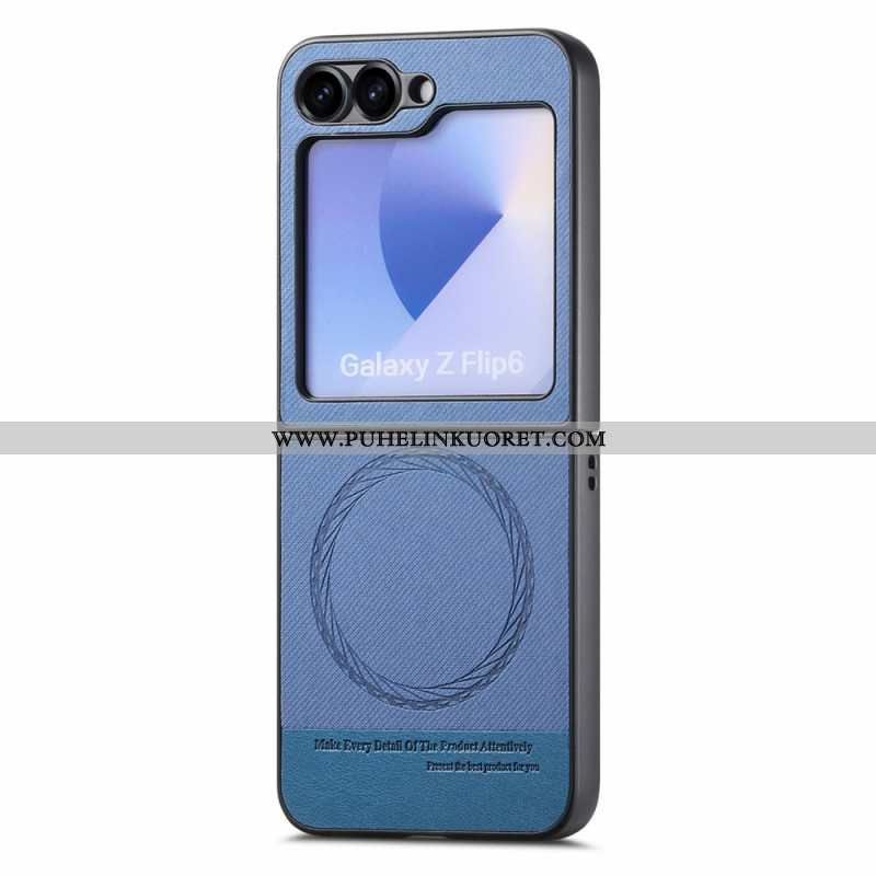 Kuori Samsung Galaxy Z Flip 7 Fe Magsafe-yhteensopiva Farkkukangas Tekstuuri Suojakuori