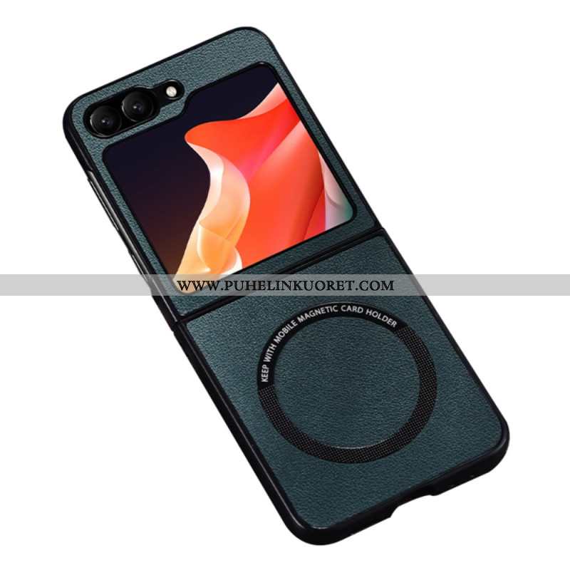 Case Samsung Galaxy Z Flip 7 Fe Puhelinkuoret Nahkaefekti Magsafe-yhteensopiva