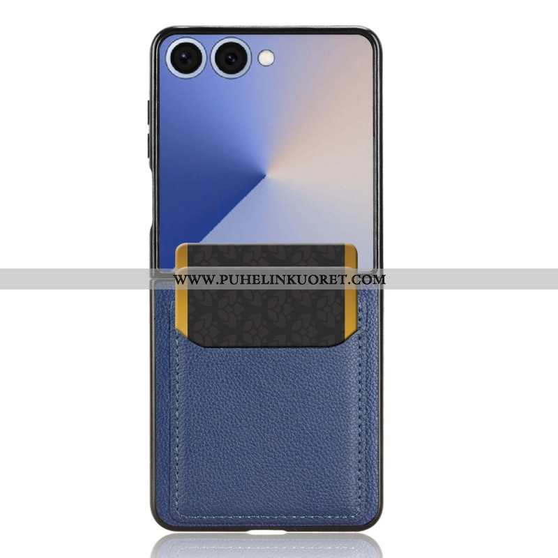 Kuori Samsung Galaxy Z Flip 7 Nahkatyylinen Korttikotelo