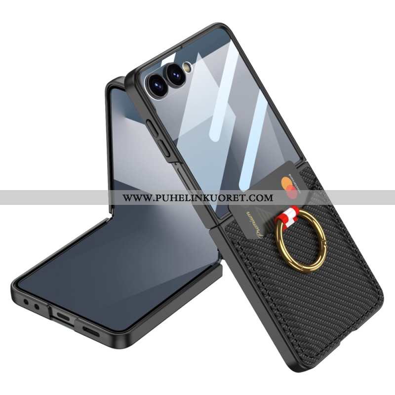 Kuori Samsung Galaxy Z Flip 7 Sormusteline Ja Korttiteline Suojakuori