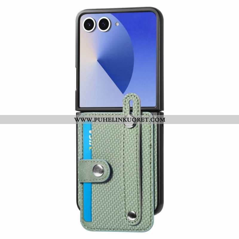 Kuori Samsung Galaxy Z Flip 7 Hiilikuitukorttikotelo Suojakuori