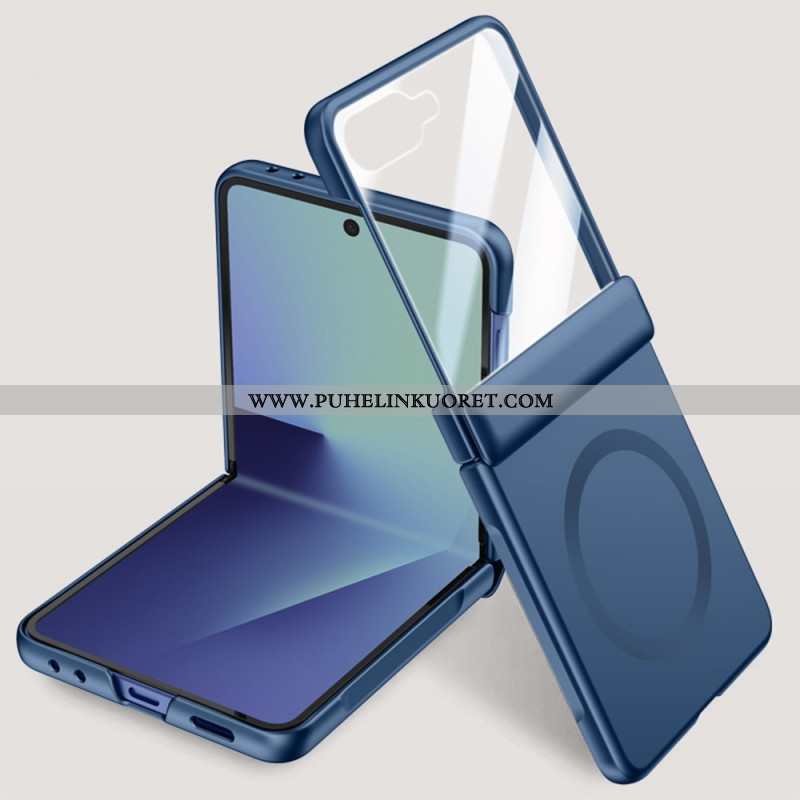 Kuori Samsung Galaxy Z Flip 7 Magneettinen Ja Metalliefektillä