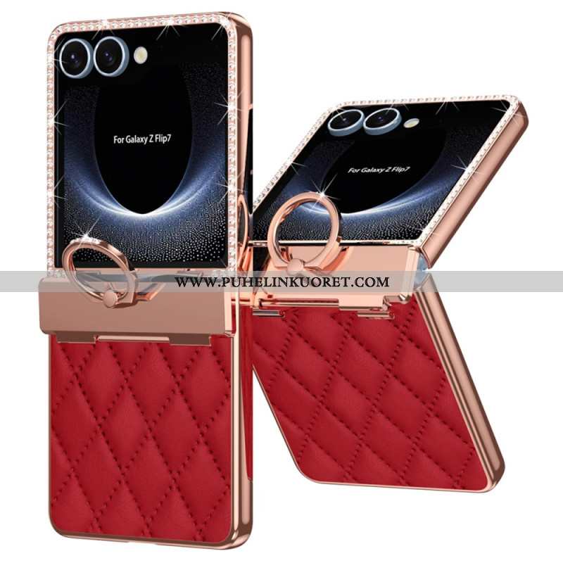 Kuori Samsung Galaxy Z Flip 7 Sormusteline Ja Strassikoriste