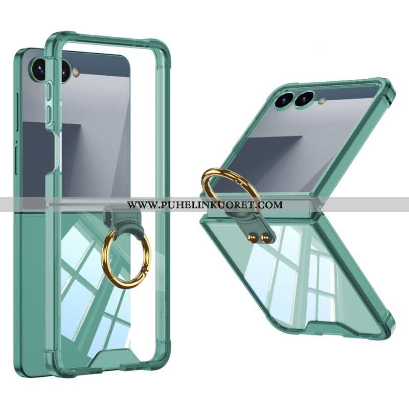 Kuori Samsung Galaxy Z Flip 7 Sormuspidike Ja Suojaus Iskunkestävä Suojakuori