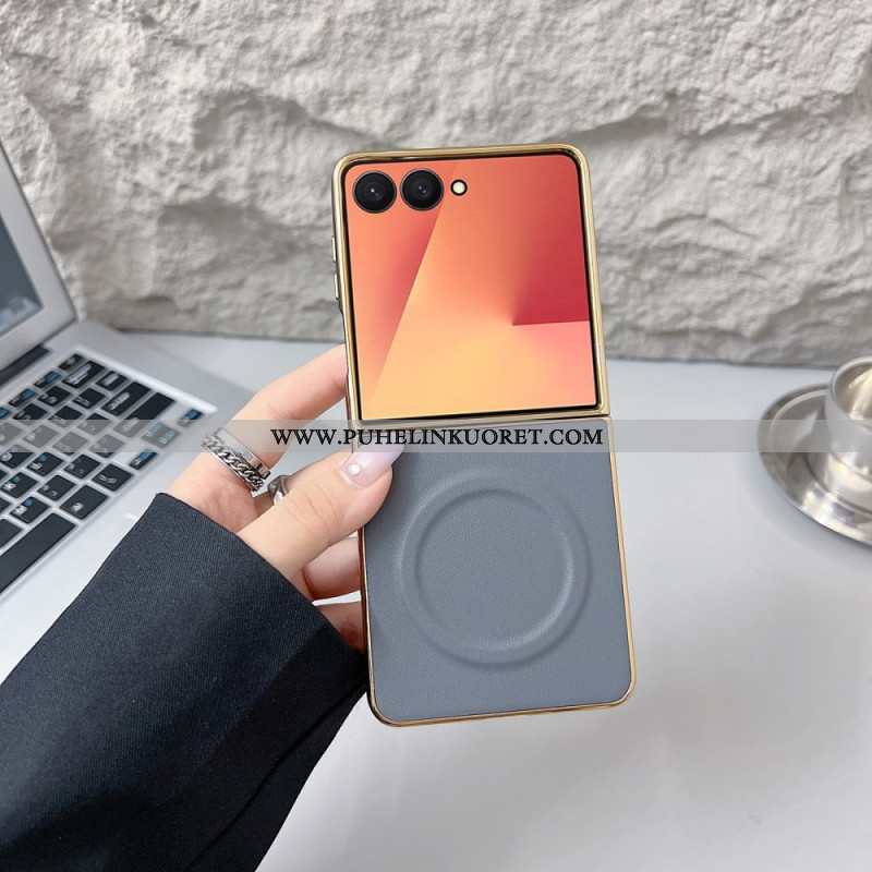 Kuori Samsung Galaxy Z Flip 7 Magneettinen Nappapinta Suojakuori
