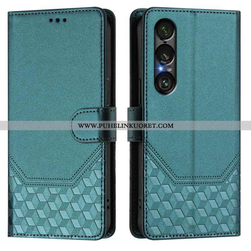 Kuoret Sony Xperia 1 Vii Rfid-suojattu Hunajakennokuvio