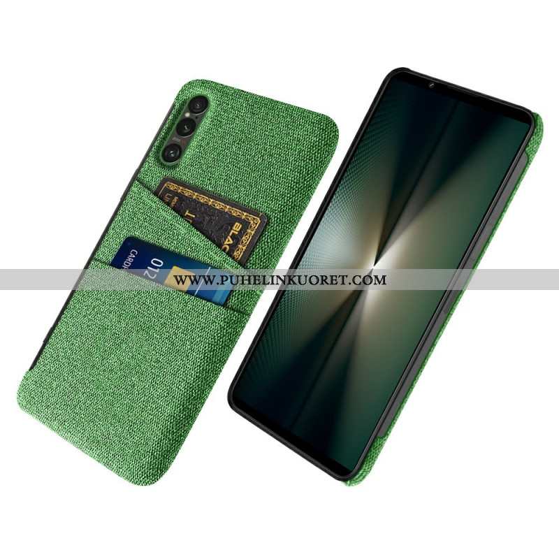 Kuori Sony Xperia 1 Vii Kangasefektikorttikotelo