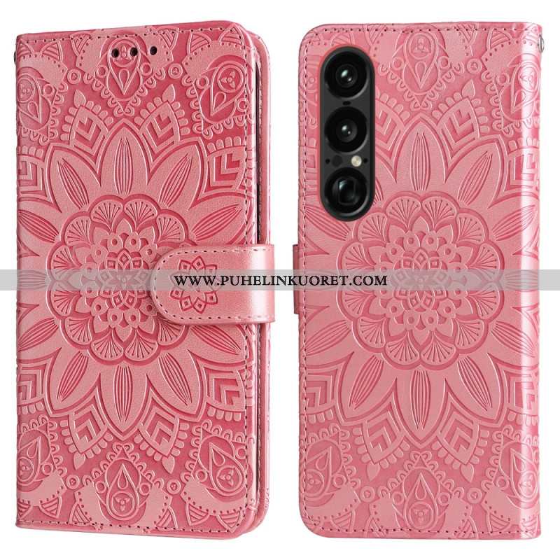 Kotelot Sony Xperia 1 Vii Auringonkukkakuvio