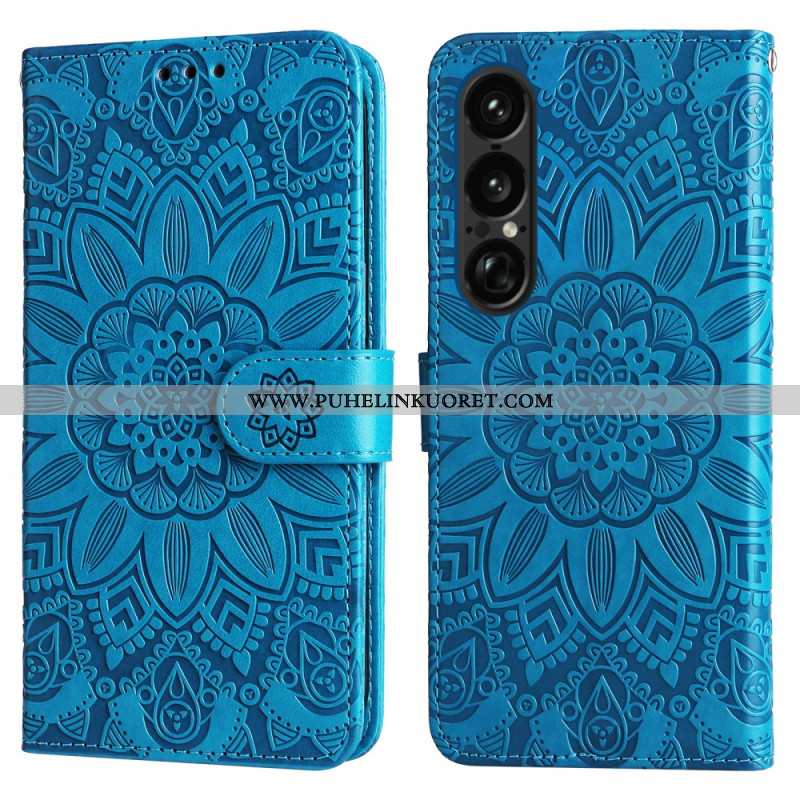 Kotelot Sony Xperia 1 Vii Auringonkukkakuvio