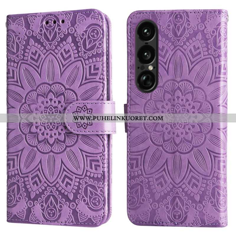 Kotelot Sony Xperia 1 Vii Auringonkukkakuvio