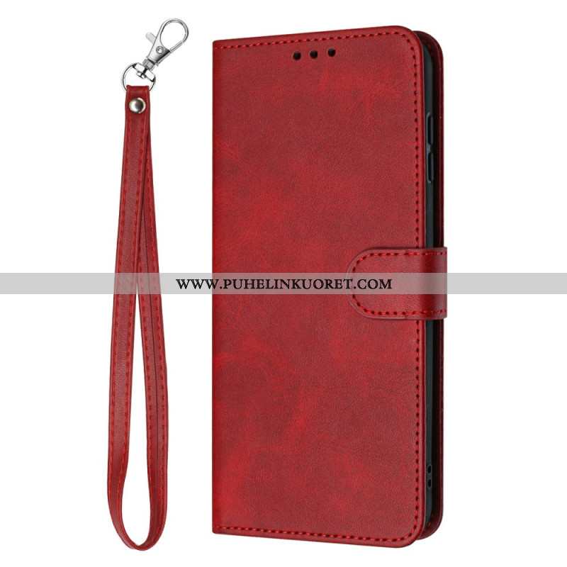 Nahkakotelo Sony Xperia 1 Vii Nahkakuvio Hihnalla