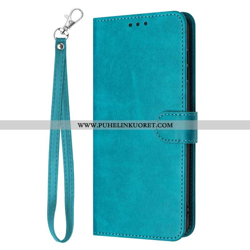 Nahkakotelo Sony Xperia 1 Vii Nahkakuvio Hihnalla