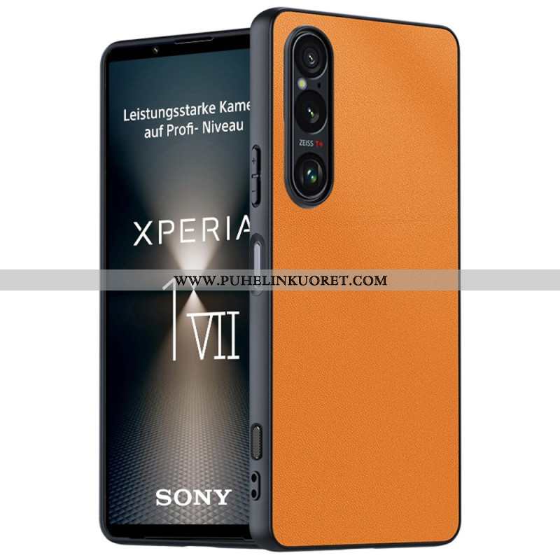 Kuori Sony Xperia 1 Vii Nahkakuvioinen