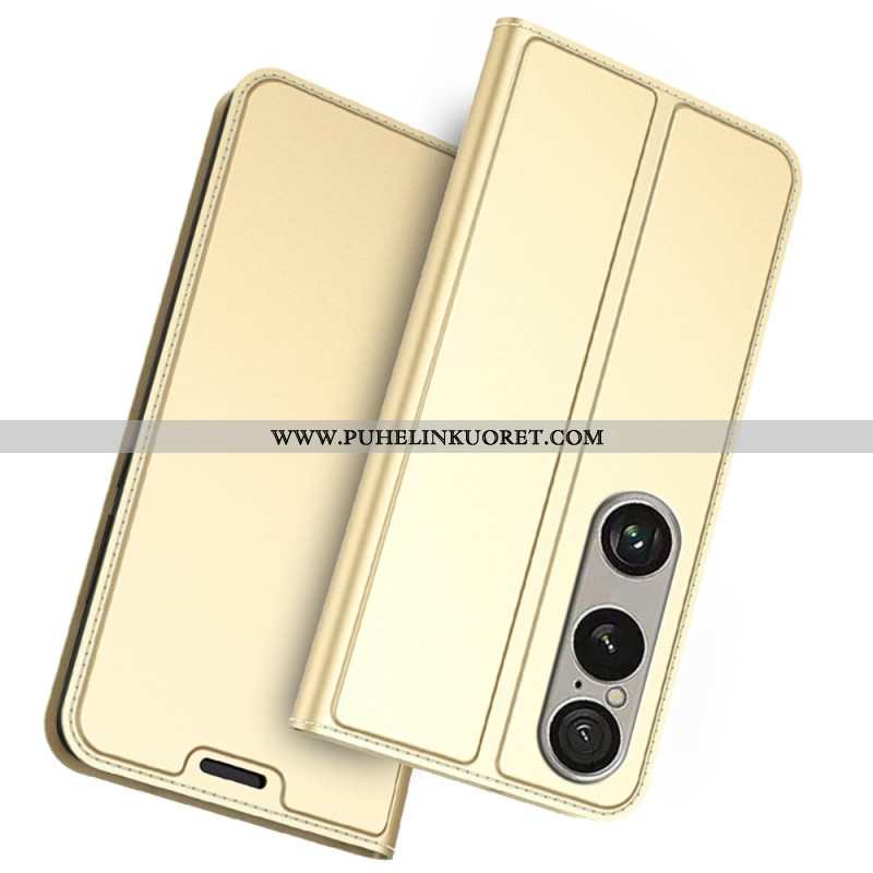 Nahkakotelo Sony Xperia 1 Vii Korttikotelo Suojakuori